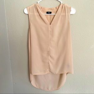 Pale Pink Sleeveless Blouse